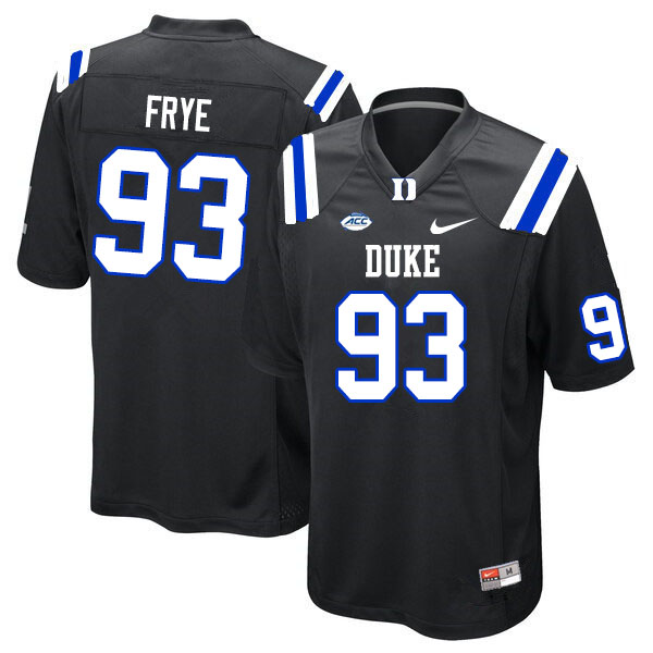 Men #93 Ben Frye Duke Blue Devils College Football Jerseys Sale-Black